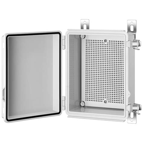 hinged cover pvc junction box|outdoor plastic electrical enclosure.